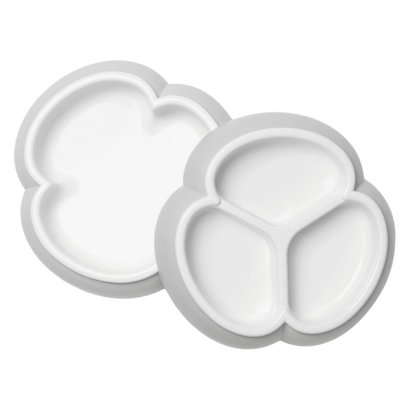 Baby Plate Set - 2 Pack Grey