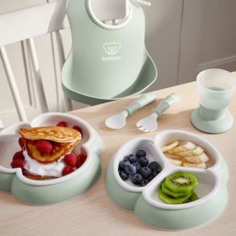 8 Piece Dinnerware Set Powder Green