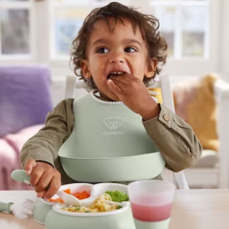 8 Piece Dinnerware Set Powder Green