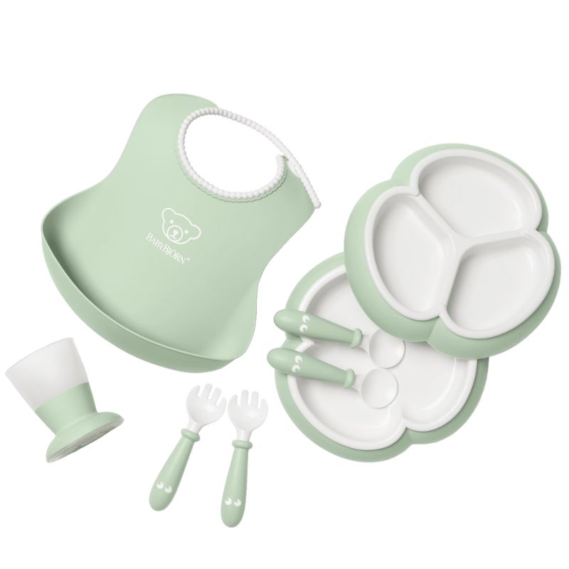 8 Piece Dinnerware Set Powder Green