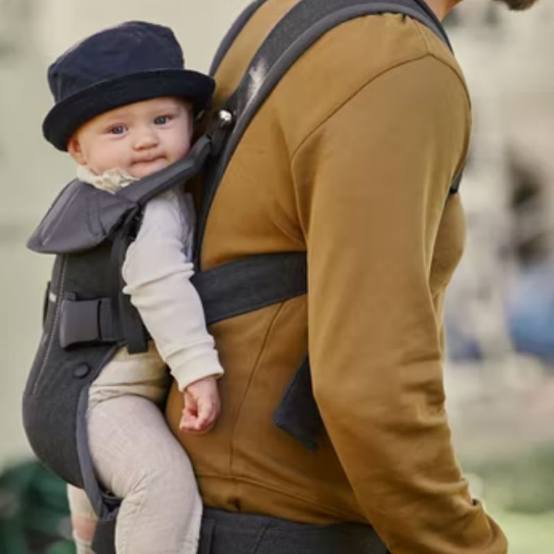 Baby Carrier One - Cotton Mix Denim Grey / Dark Grey