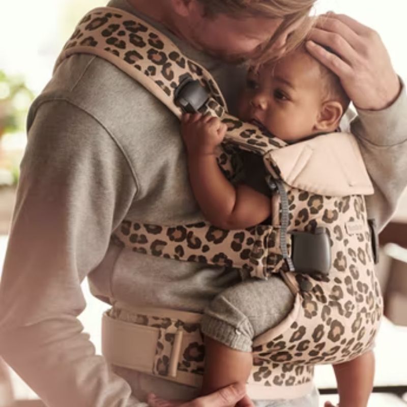 Baby Carrier One - Cotton Mix Beige Leopard