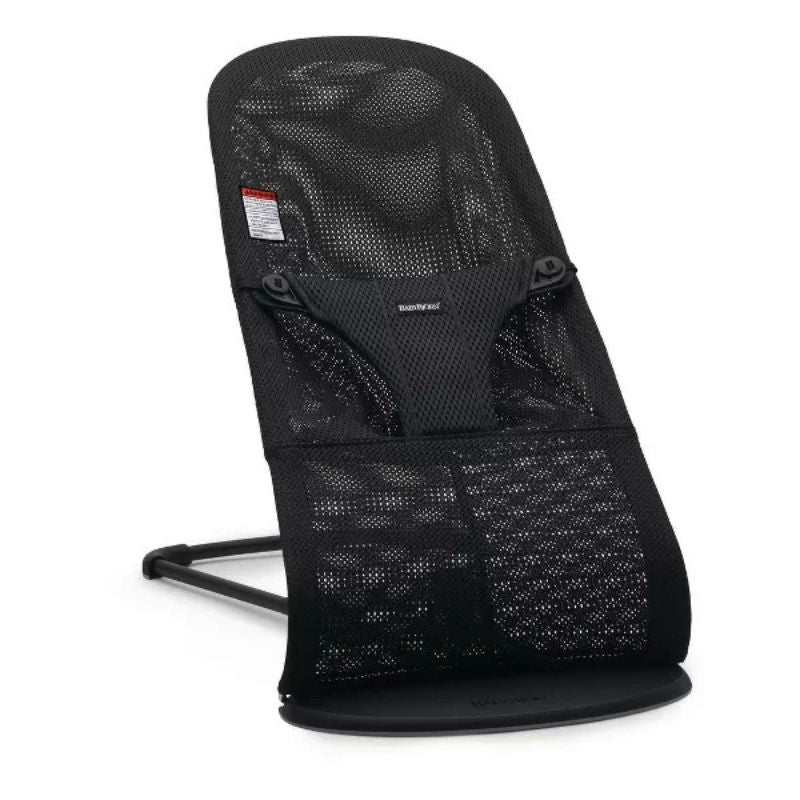Bouncer Bliss Mesh in Black + Baby Carrier Mini in Anthracite