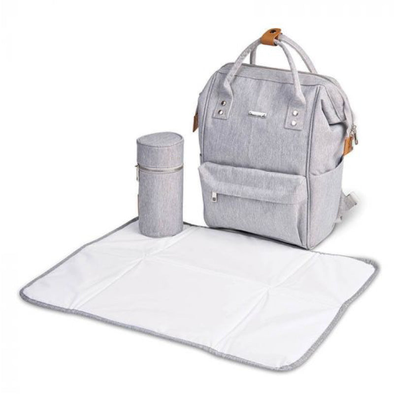  Mani Diaper Bag With Changing Mat grey marl