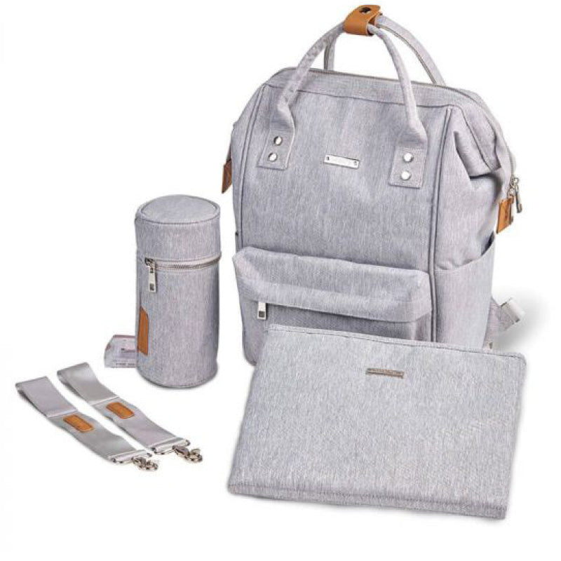  Mani Diaper Bag With Changing Mat grey marl