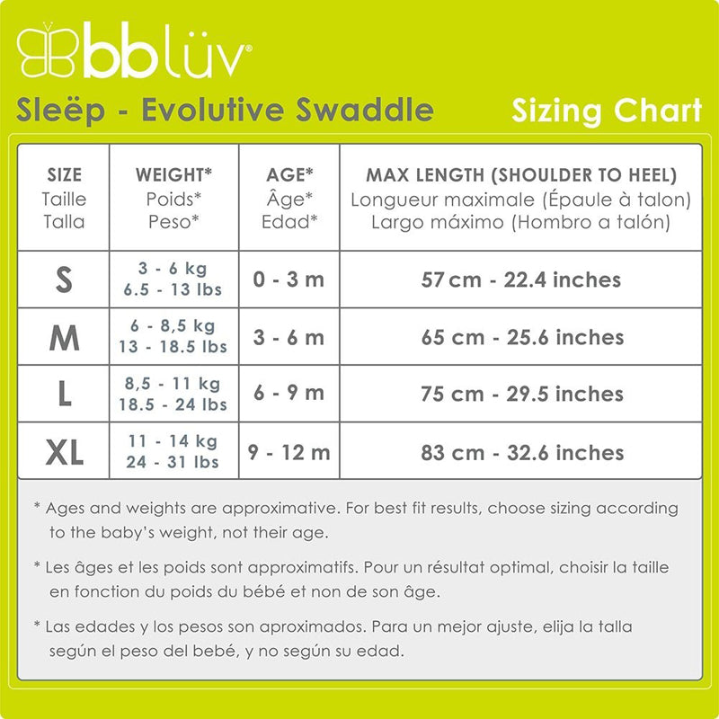 Sleëp Evolutive 3-in-1 Swaddle Suit