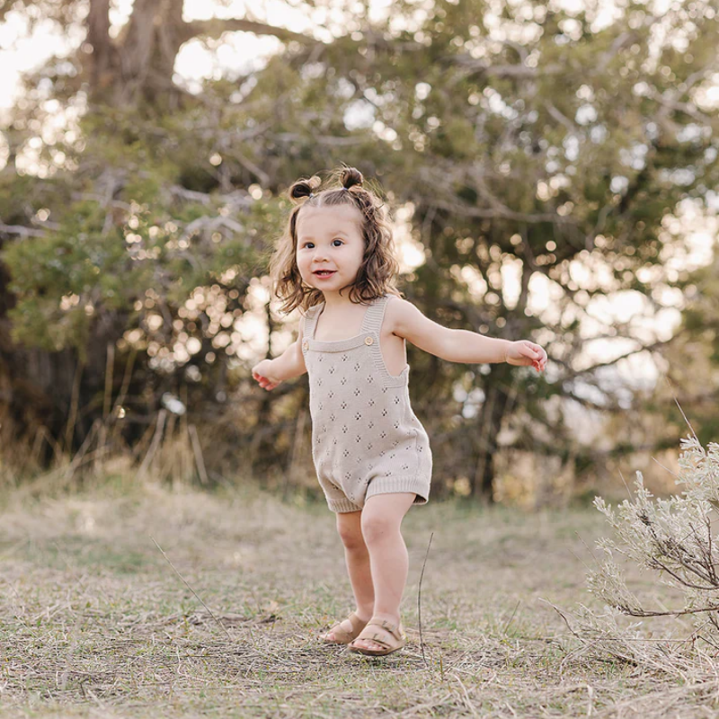 Knit Eyelet Romper