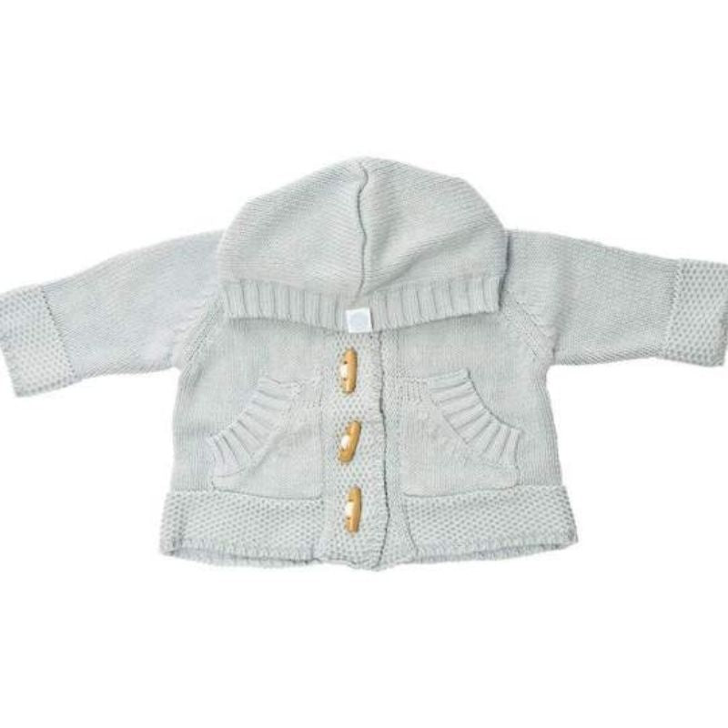 Knit Hoodie Blue