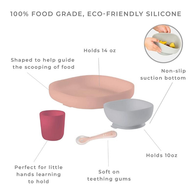 Silicone Suction 4-Piece Meal Set