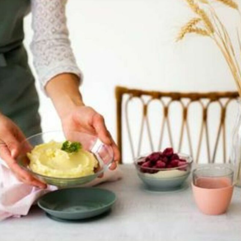 Glass Meal Set Eucalyptus