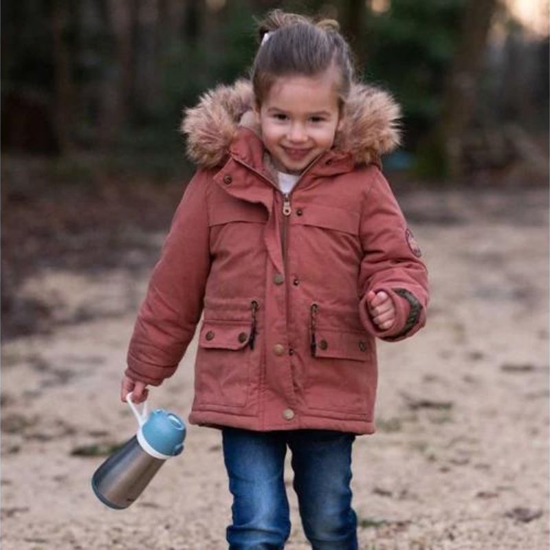 Stainless Steel Kids Water Bottle Rain