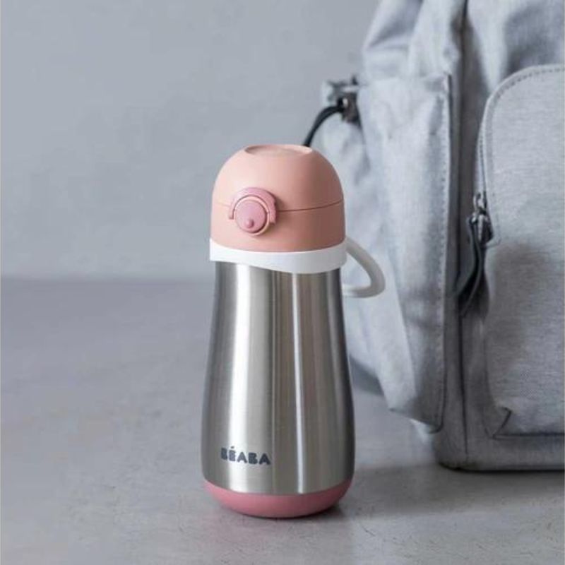 Stainless Steel Kids Water Bottle Rose