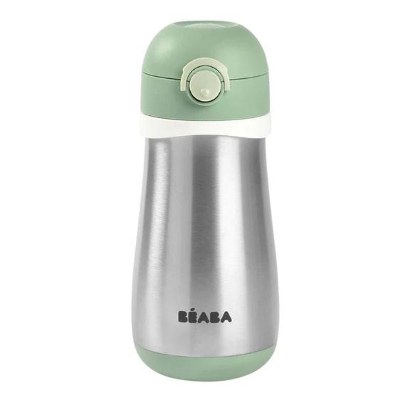 Stainless Steel Kids Water Bottle Sage