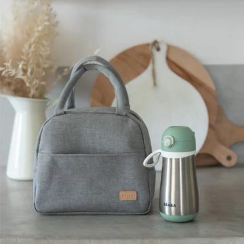 Stainless Steel Kids Water Bottle Sage