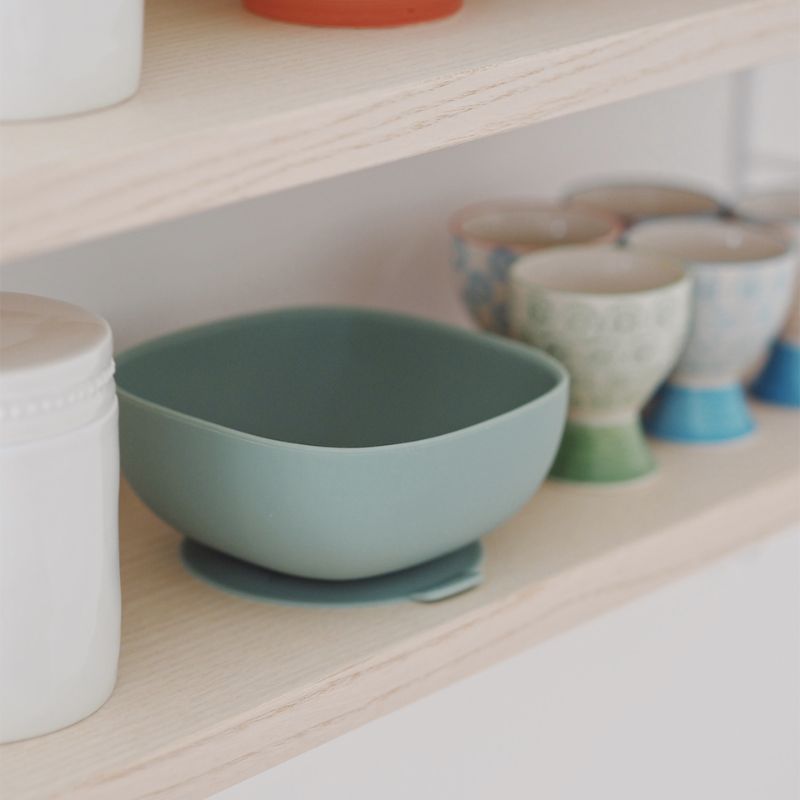 Silicone Suction Bowls Sage