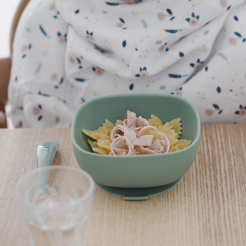 Silicone Suction Bowls Sage
