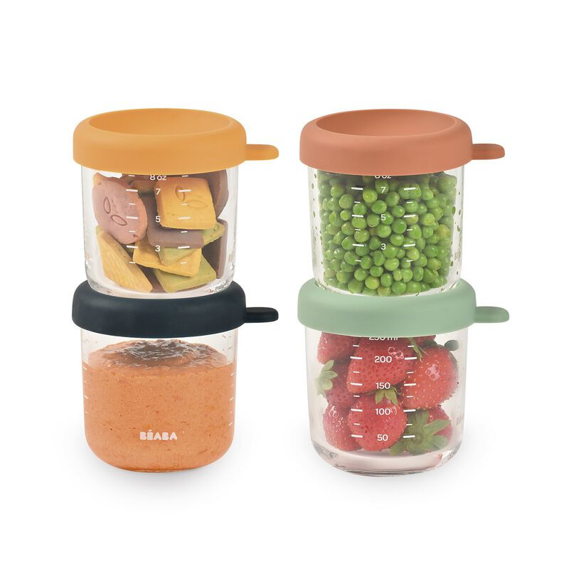 8oz Glass Baby Food Jars