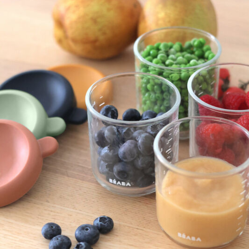 8oz Glass Baby Food Jars