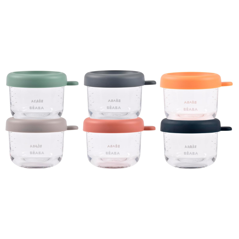 Set of Glass Baby Food Jars