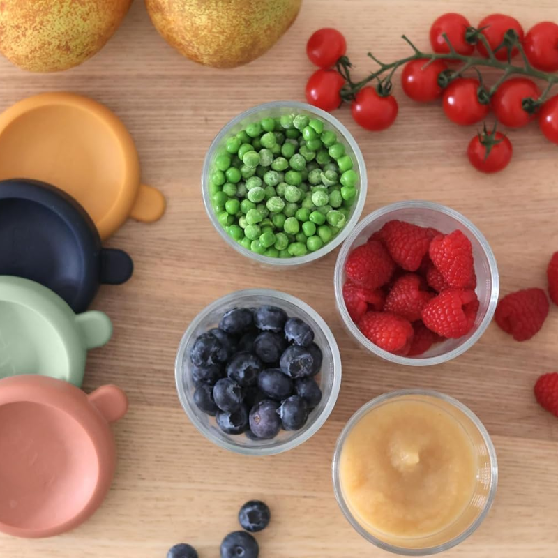 Set of Glass Baby Food Jars