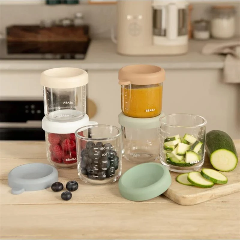 8oz Glass Baby Food Jars