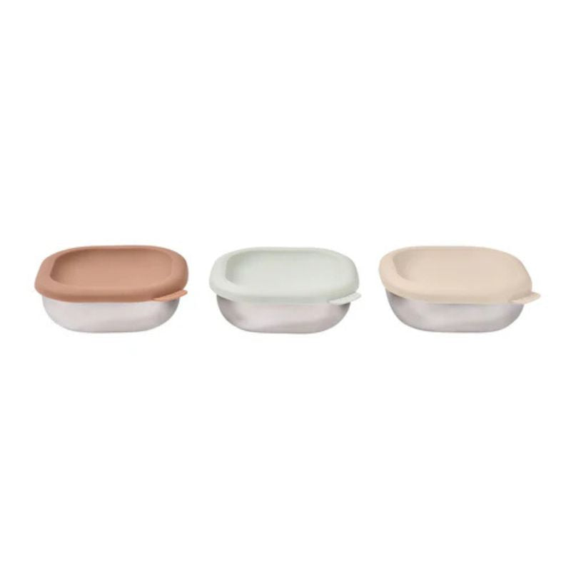 Stainless Steel Baby Bowls with Lid Set of 3