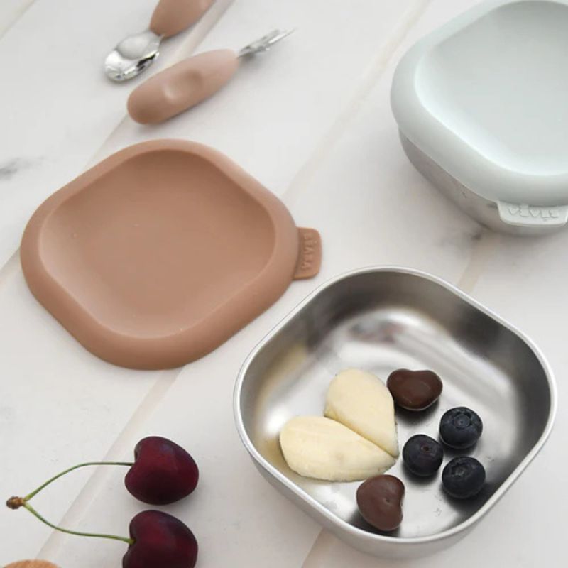 Stainless Steel Baby Bowls with Lid Set of 3