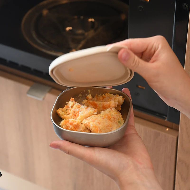 Stainless Steel Baby Bowls with Lid Set of 3