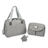 Geneva Changing and Diaper Bag Heather Grey