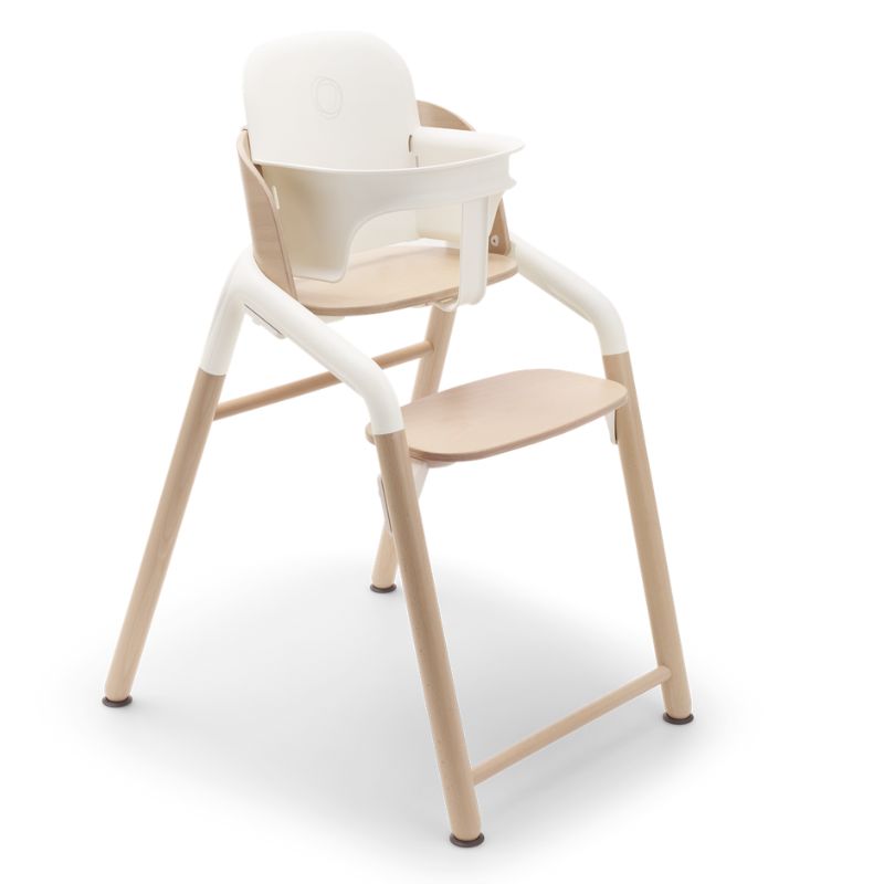 Giraffe Complete High Chair Set Neutral Wood/White