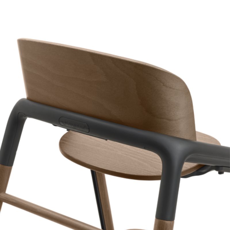 Giraffe Complete High Chair Set Warm Wood/Grey