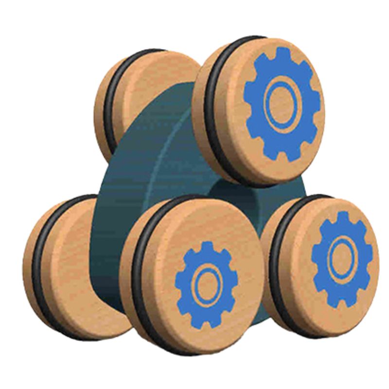 Wooden Tumblers Blue