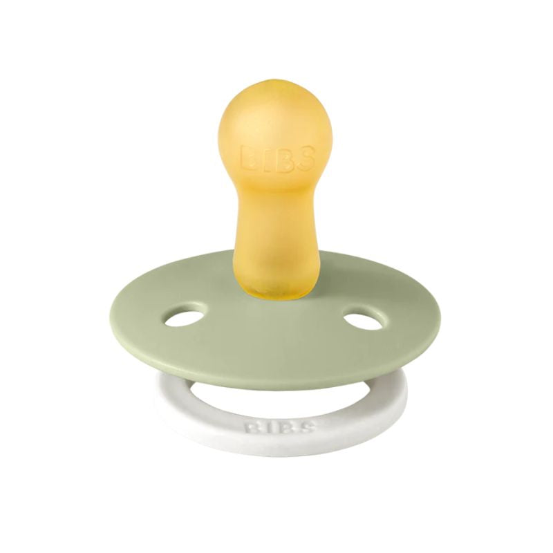 Glow In the Dark Natural Rubber Pacifier - 2 Pack Sage & Cloud Glow