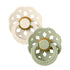 Boheme Natural Rubber Pacifier - 2 Pack Ivory/Sage