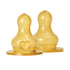 Baby Bottle Nipple Round Latex - 2 pack