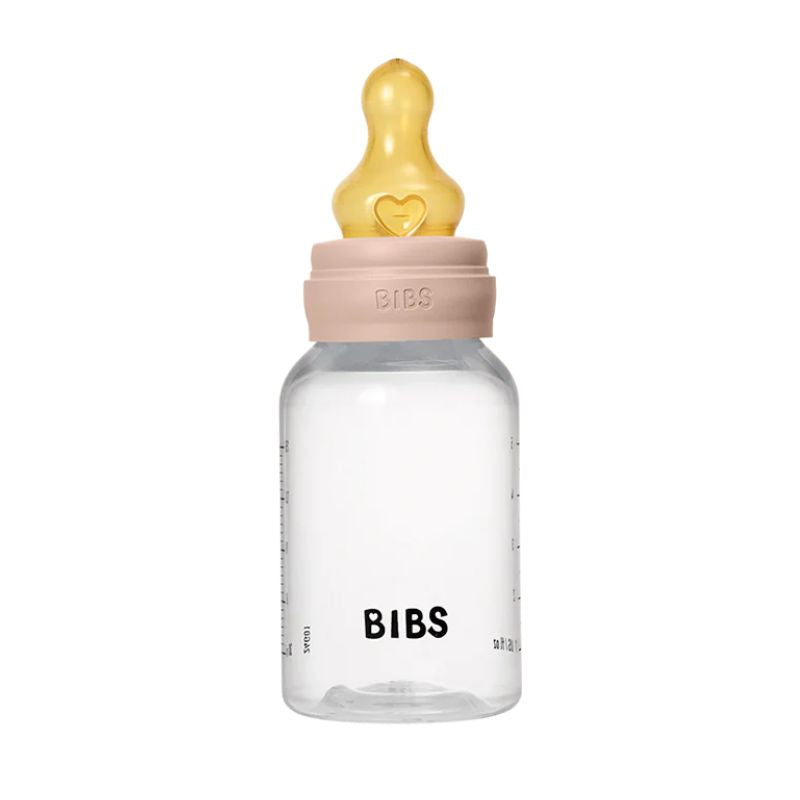 Baby Plastic Bottle Complete Set - Natural Rubber Latex