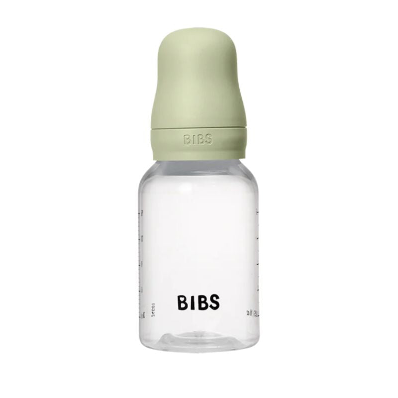 Baby Plastic Bottle Complete Set - Natural Rubber Latex