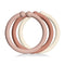 Teether Loops - 12 Pack Blush Woodchuck Ivory