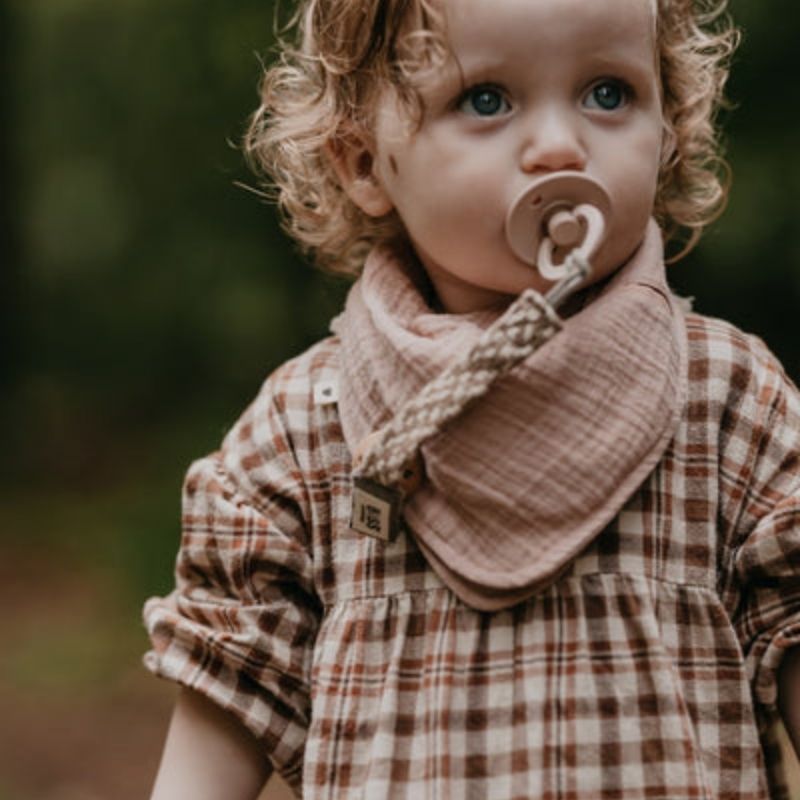 Organic Bandana Bib Blush