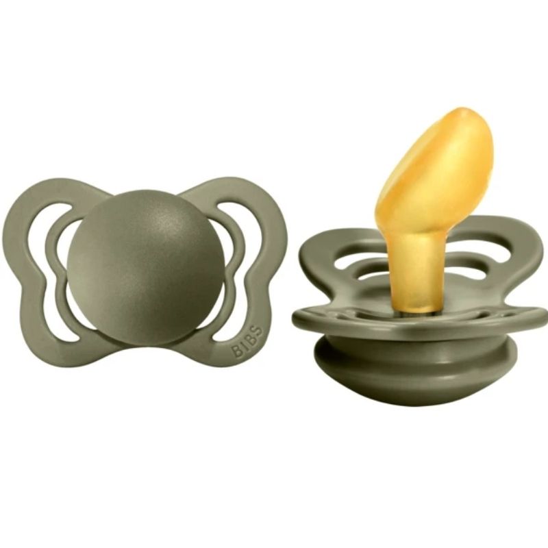 Couture Latex Pacifiers - 2 Pack Olive