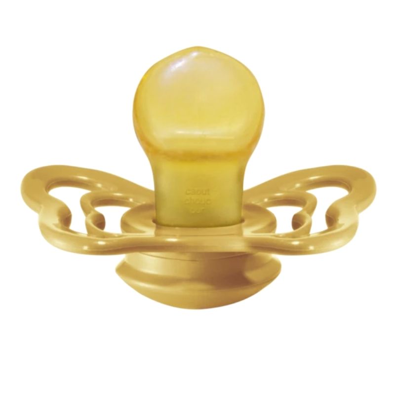 Couture Latex Pacifiers - 2 Pack Mustard