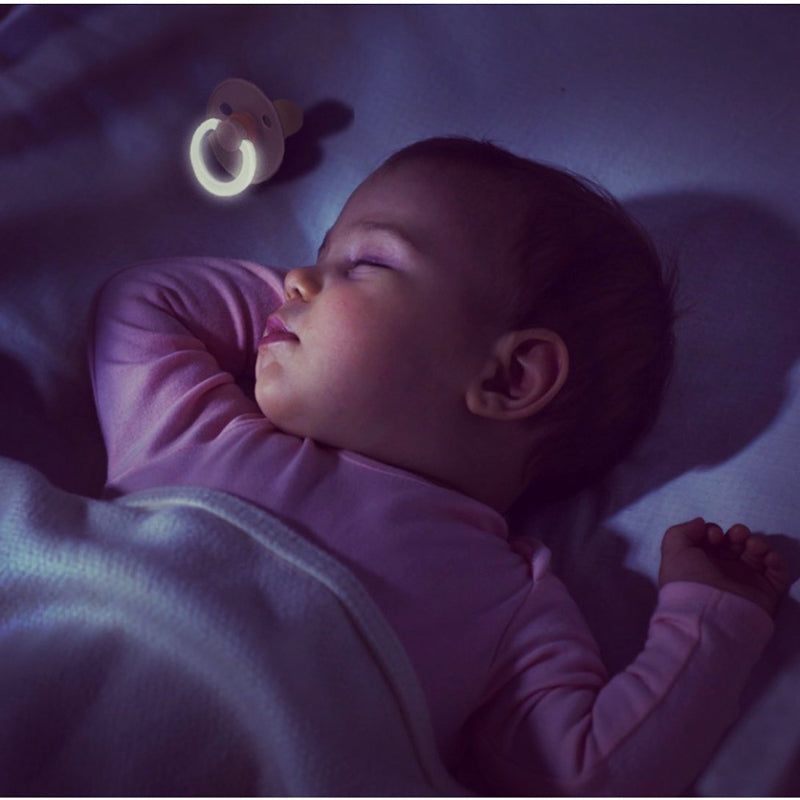 Glow In the Dark Natural Rubber Pacifier - 2 Pack