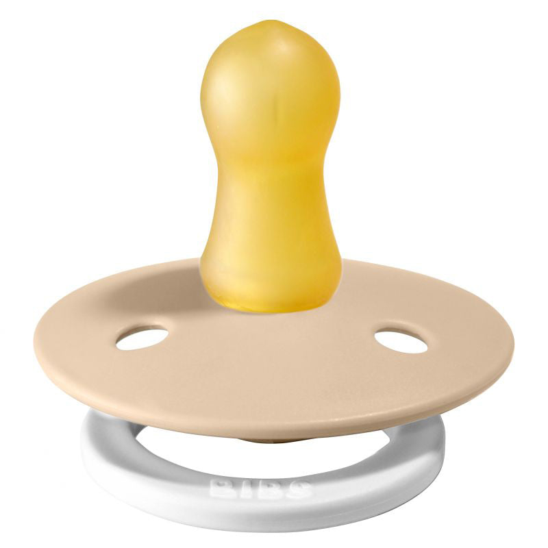 Glow In the Dark Natural Rubber Pacifier - 2 Pack ivory glow