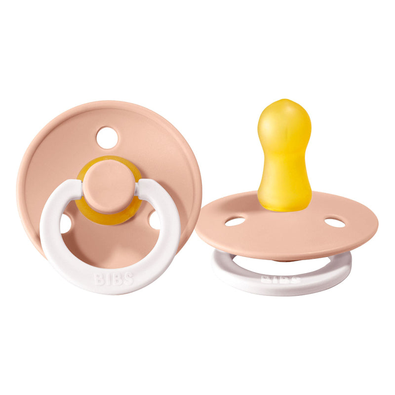 Glow In the Dark Natural Rubber Pacifier - 2 Pack blush glow