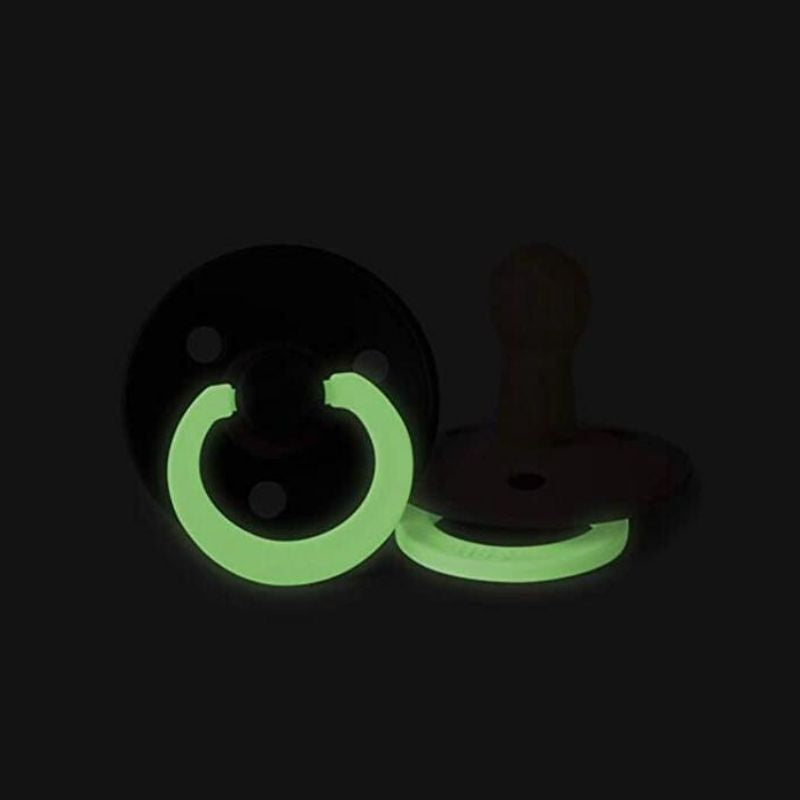 Glow In the Dark Natural Rubber Pacifier - 2 Pack