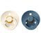 Natural Rubber Pacifier Combo - 2 Pack Petrol & Ivory