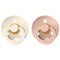 Natural Rubber Pacifier Combo - 2 Pack Ivory & Blush