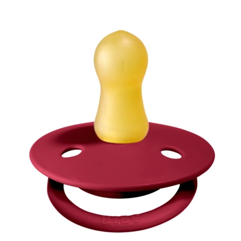 De Lux Natural Rubber Latex Pacifier - 2 Pack Ruby