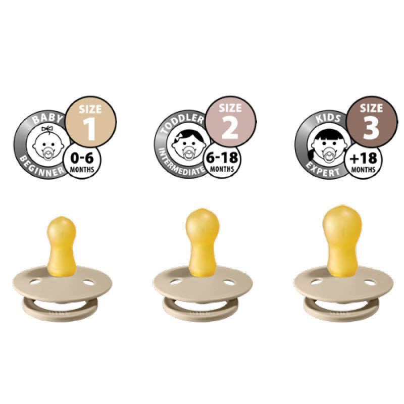 Natural Rubber Pacifier Combo - 2 Pack