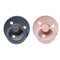 Natural Rubber Pacifier Combo - 2 Pack Blush & Iron